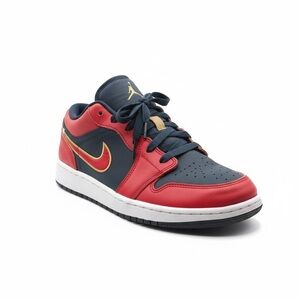 Air Jordan 1 Low SE GS 'Olympic' Armory Navy/Sport Red/Metallic Gold